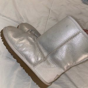 Shiny silver holographic like UGGs